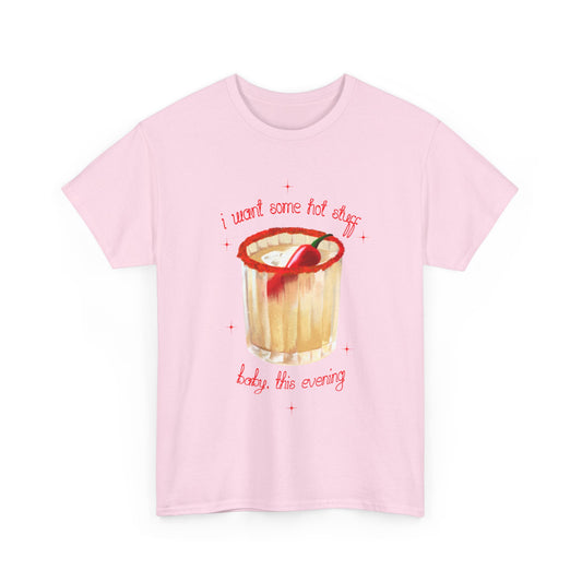 Spicy Margs Hot Stuff Tee | Cute Unisex Cotton Shirt, Casual Wear, Pub Wear,  Margarita Cocktail