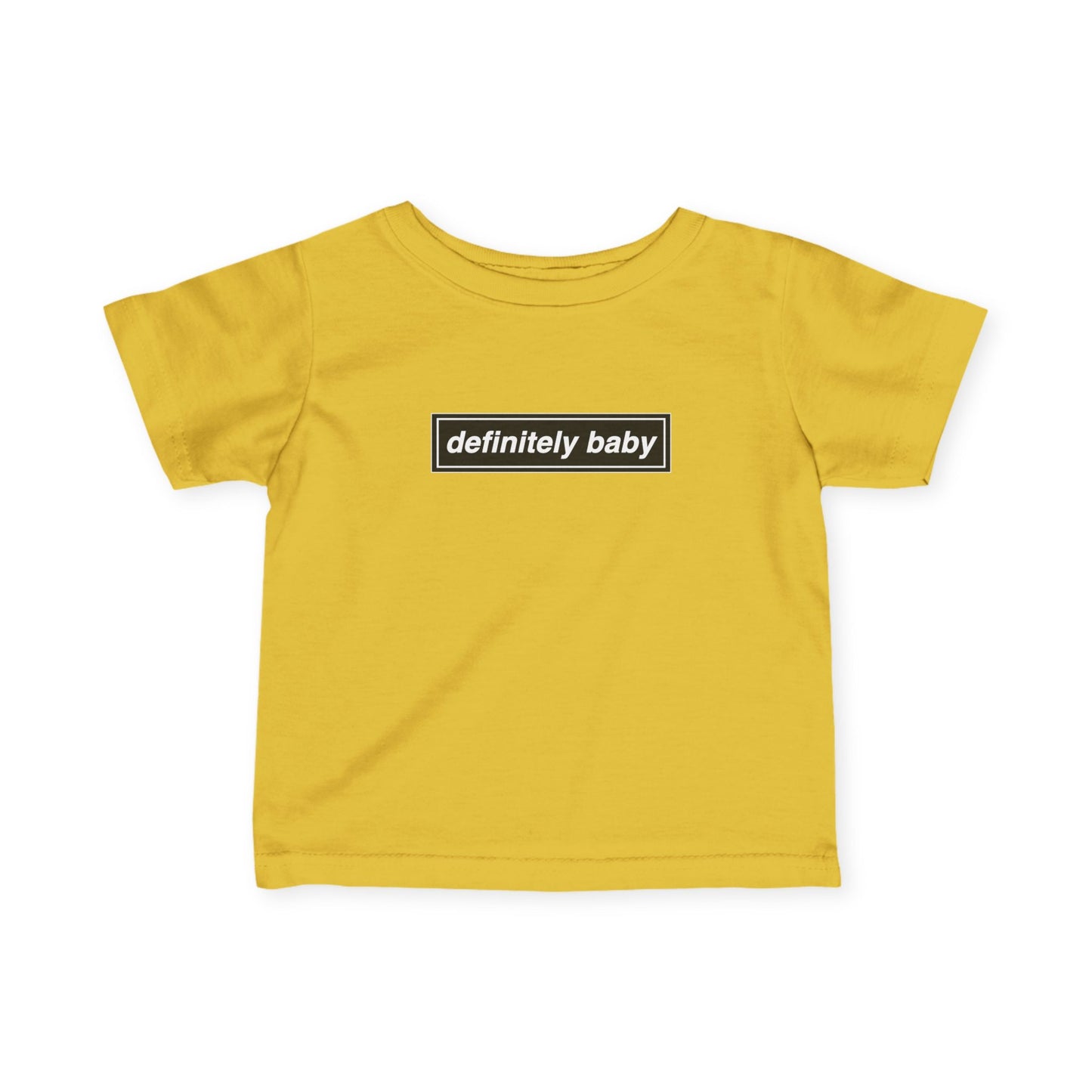 Definitely Baby Infant Tee | Soft Cotton Baby Shirt, Cute Baby Clothes, Baby Shower Gift, Newborn Outfit, Toddler Apparel