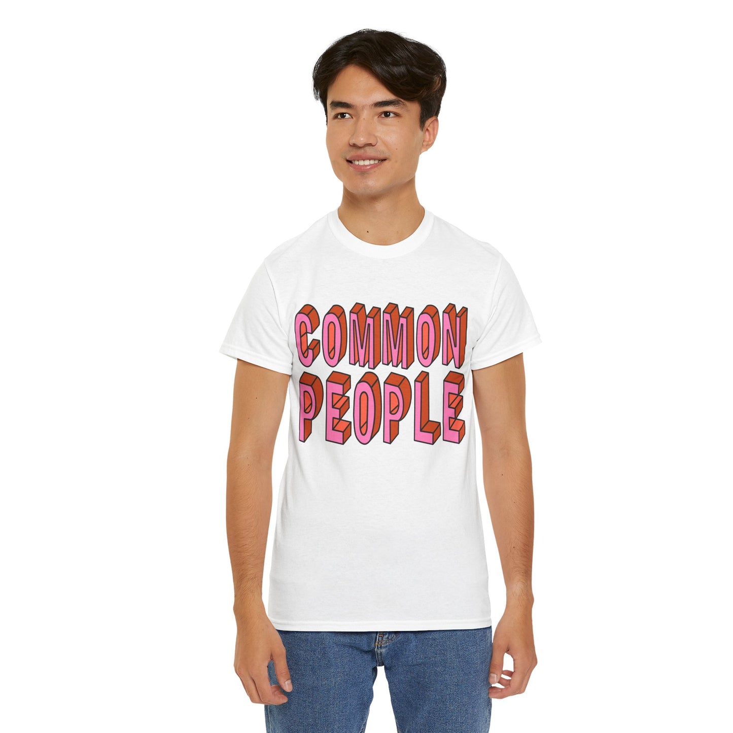 Common People Graphic Tee - Unisex Heavy Cotton Shirt, Trendy Apparel, Casual Wear, Gift for Friends, Streetwear Style