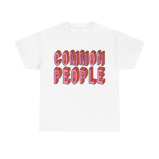 Common People Graphic Tee - Unisex Heavy Cotton Shirt, Trendy Apparel, Casual Wear, Gift for Friends, Streetwear Style