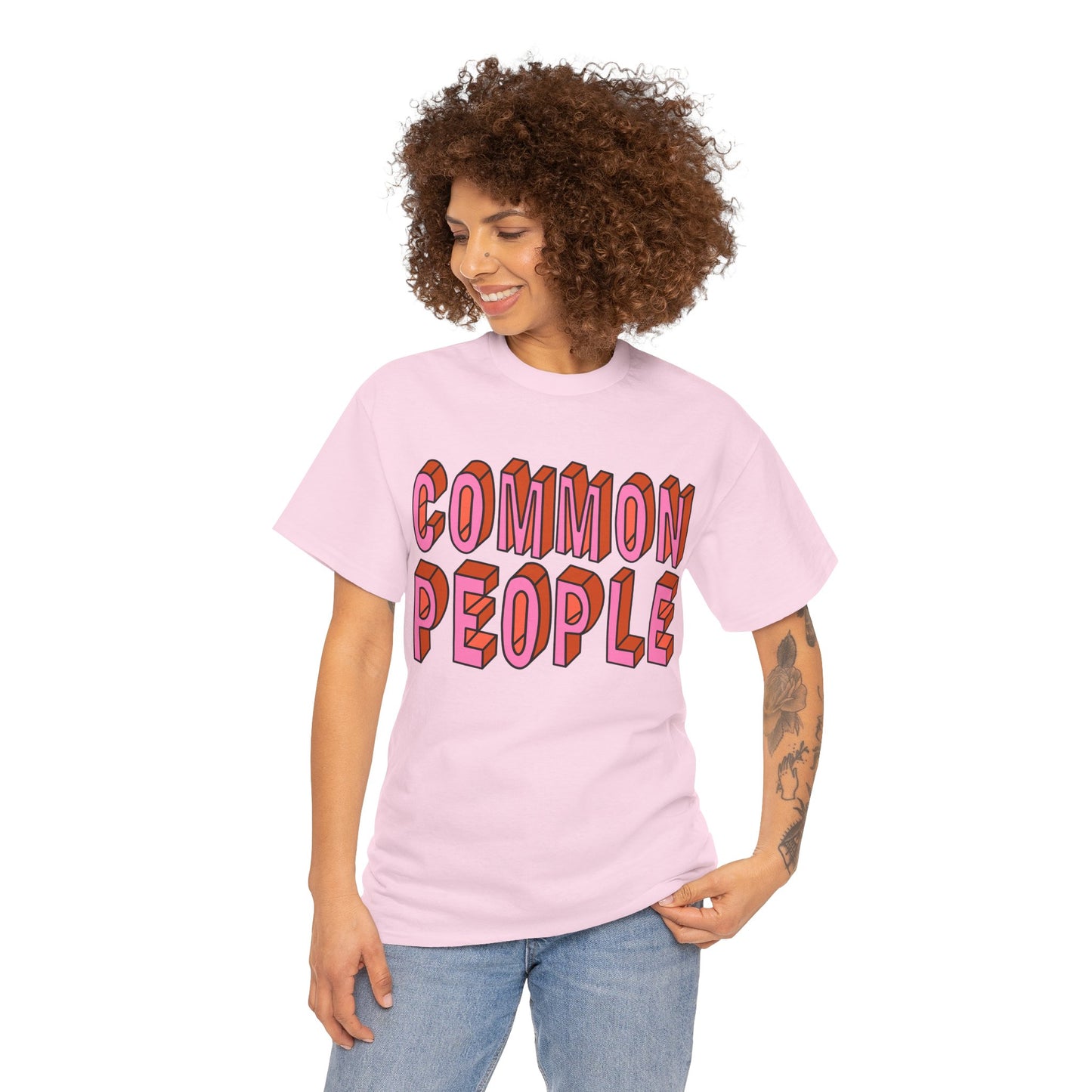 Common People Graphic Tee - Unisex Heavy Cotton Shirt, Trendy Apparel, Casual Wear, Gift for Friends, Streetwear Style