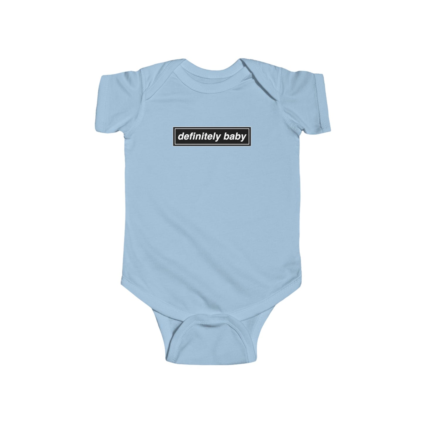 Definitely Baby Bodysuit | Cute Baby Clothes, Infant Apparel, Gift for New Parents, Baby Shower Gift, Trendy Baby Outfit