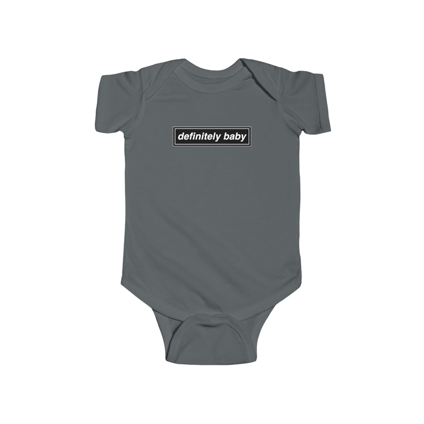Definitely Baby Bodysuit | Cute Baby Clothes, Infant Apparel, Gift for New Parents, Baby Shower Gift, Trendy Baby Outfit