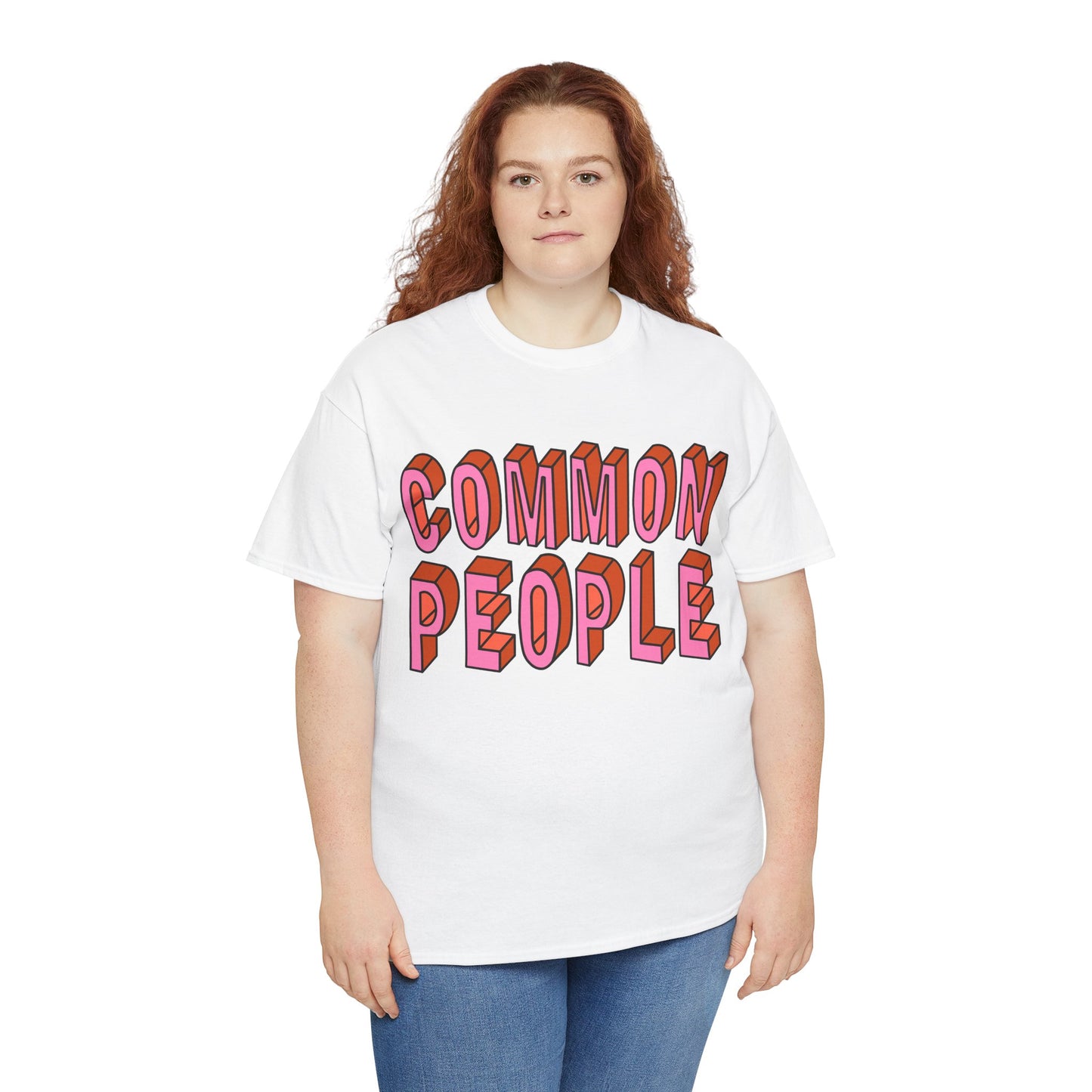 Common People Graphic Tee - Unisex Heavy Cotton Shirt, Trendy Apparel, Casual Wear, Gift for Friends, Streetwear Style