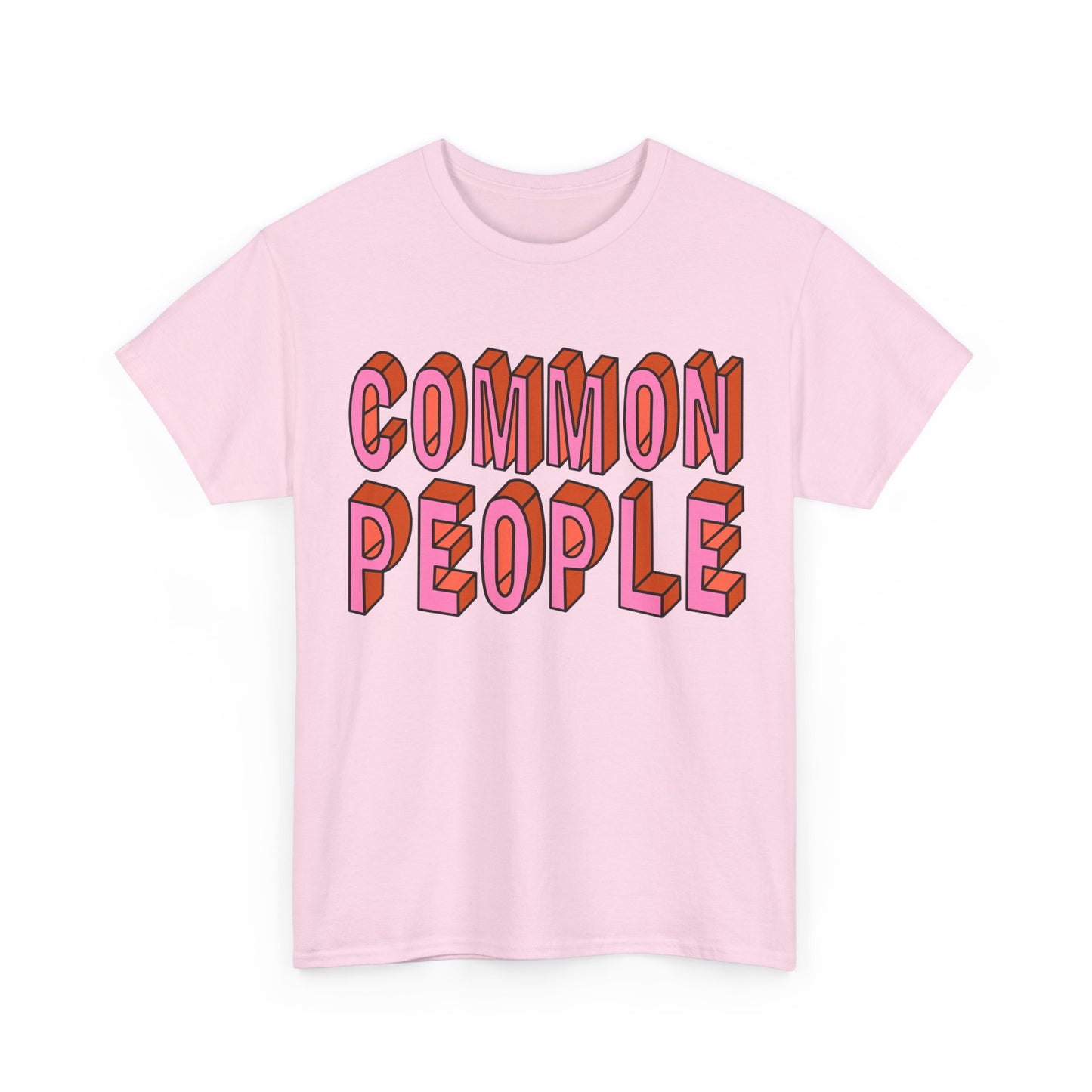 Common People Graphic Tee - Unisex Heavy Cotton Shirt, Trendy Apparel, Casual Wear, Gift for Friends, Streetwear Style