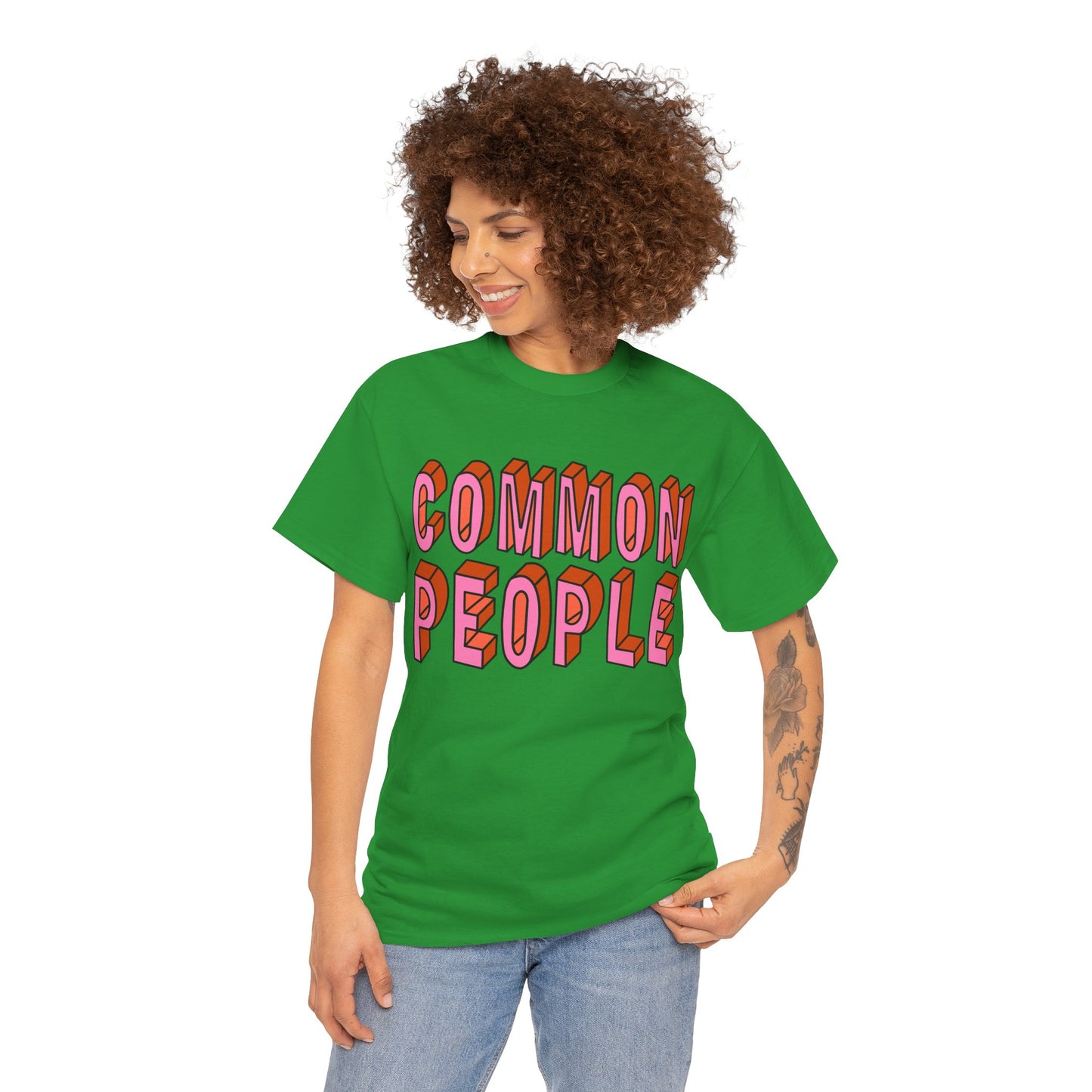 Common People Graphic Tee - Unisex Heavy Cotton Shirt, Trendy Apparel, Casual Wear, Gift for Friends, Streetwear Style