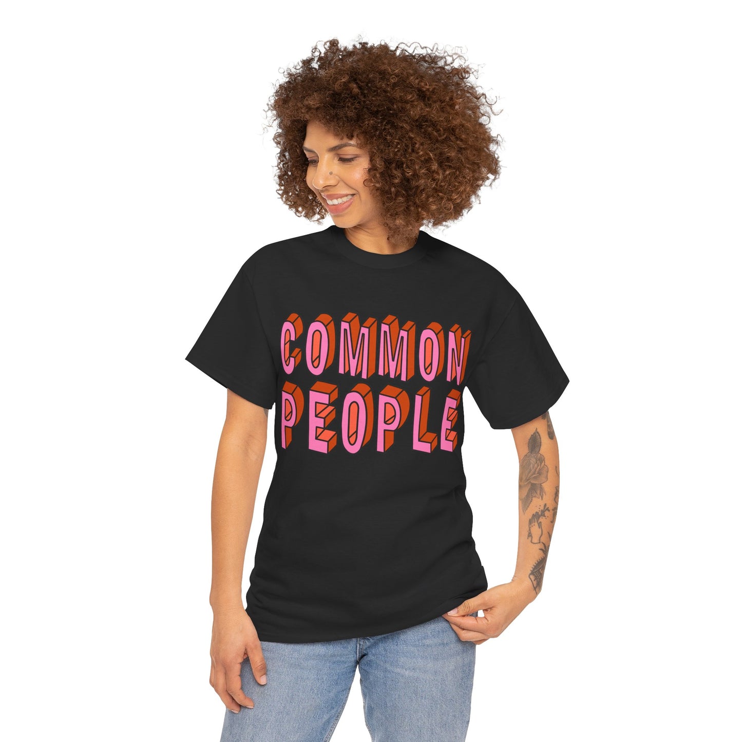 Common People Graphic Tee - Unisex Heavy Cotton Shirt, Trendy Apparel, Casual Wear, Gift for Friends, Streetwear Style