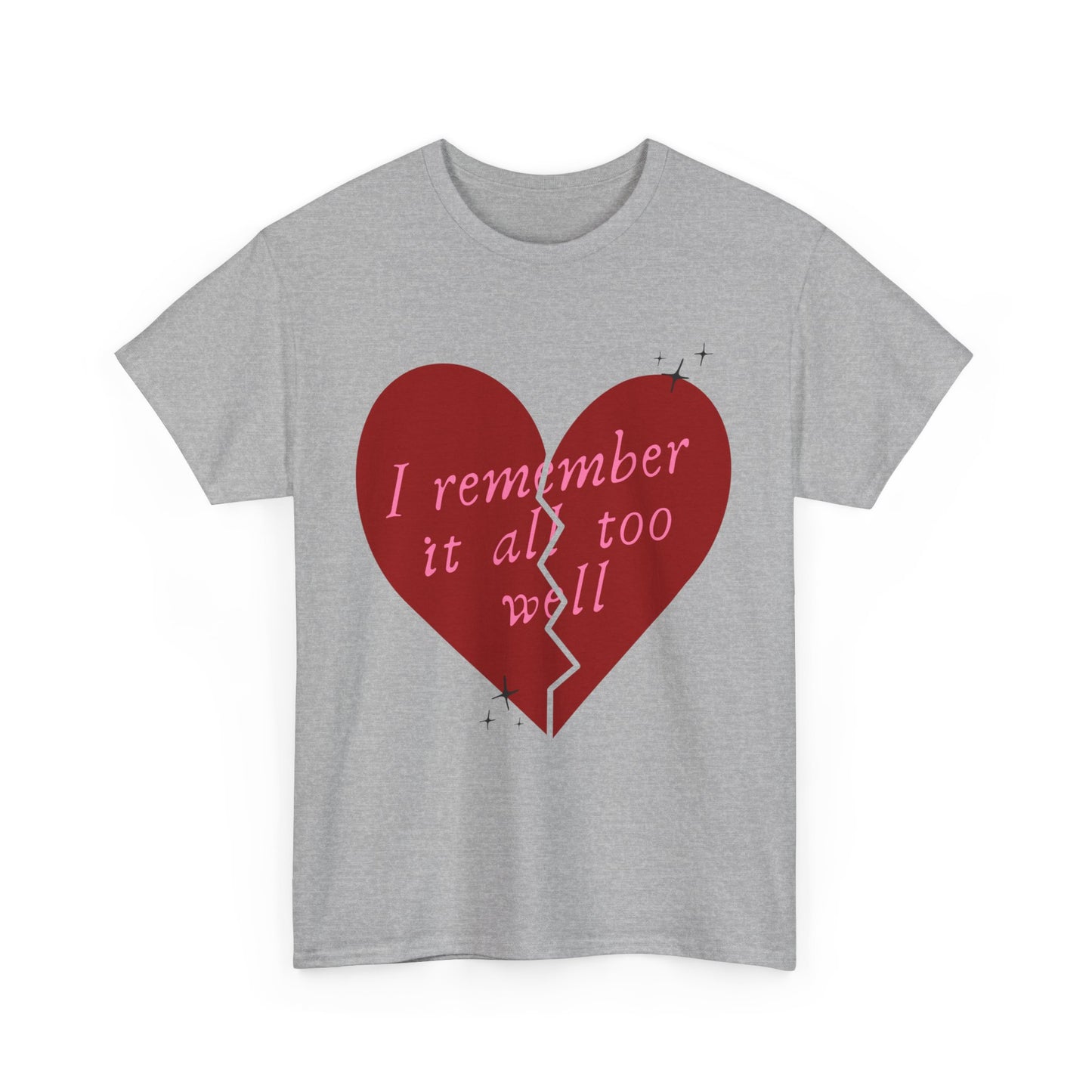 All Too Well T-Shirt, Taylor Gift Shirt, Unisex Casual Tee, Heartbreak Shirt, Emotional Expression Tee