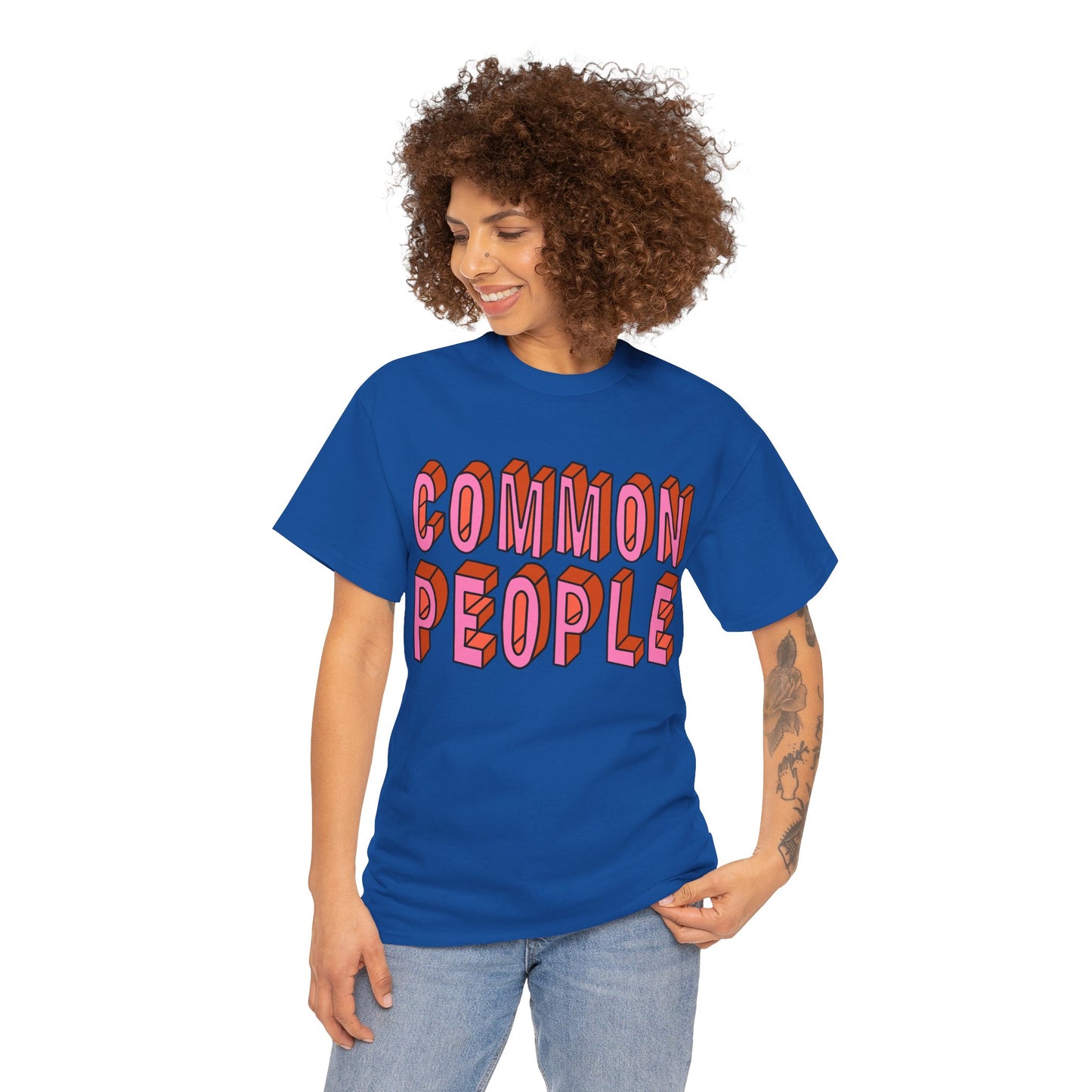 Common People Graphic Tee - Unisex Heavy Cotton Shirt, Trendy Apparel, Casual Wear, Gift for Friends, Streetwear Style