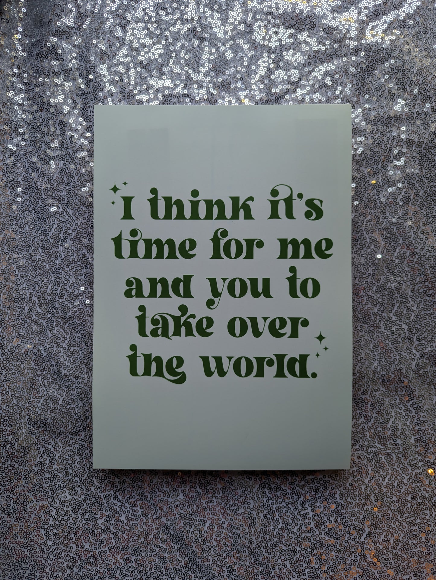 A4 'Take Over The World' Print - The 'Wonky' Sale