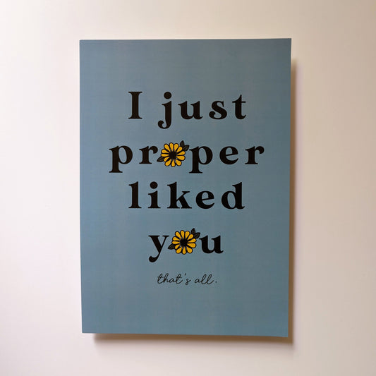 A4 Sunflower Print - The 'Wonky' Sale