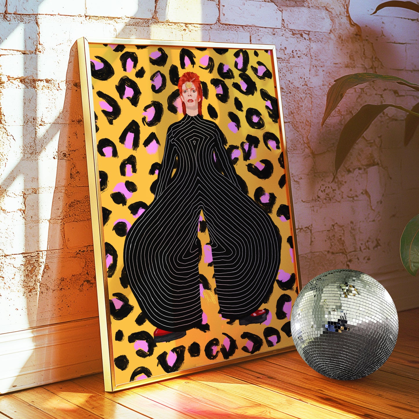 David Bowie Aladdin Sane Illustration Print