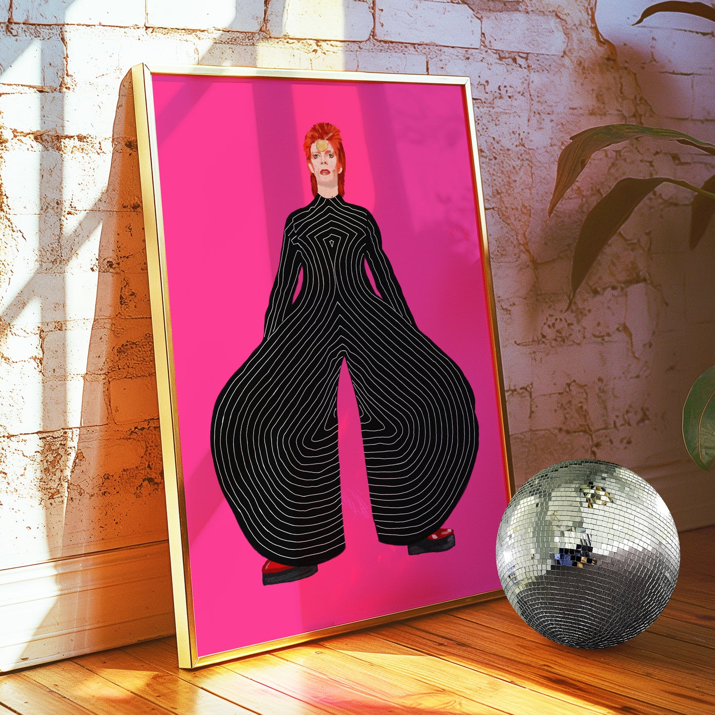 David Bowie Aladdin Sane Illustration Print