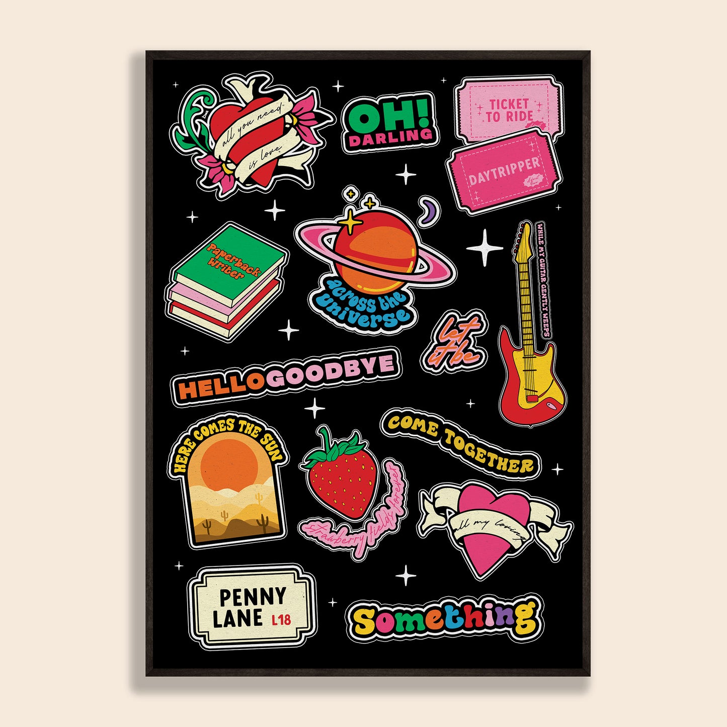 A Celebration Of The Beatles Print