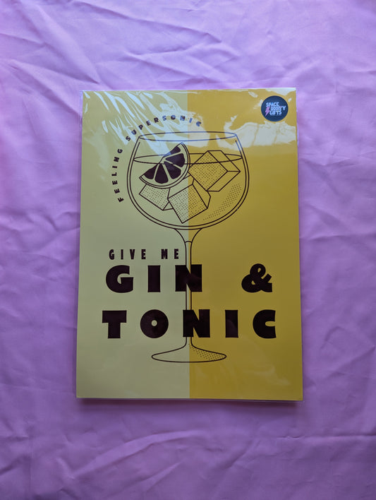 A3 'Feeling Supersonicl' Yellow Print - The 'Wonky' Sale