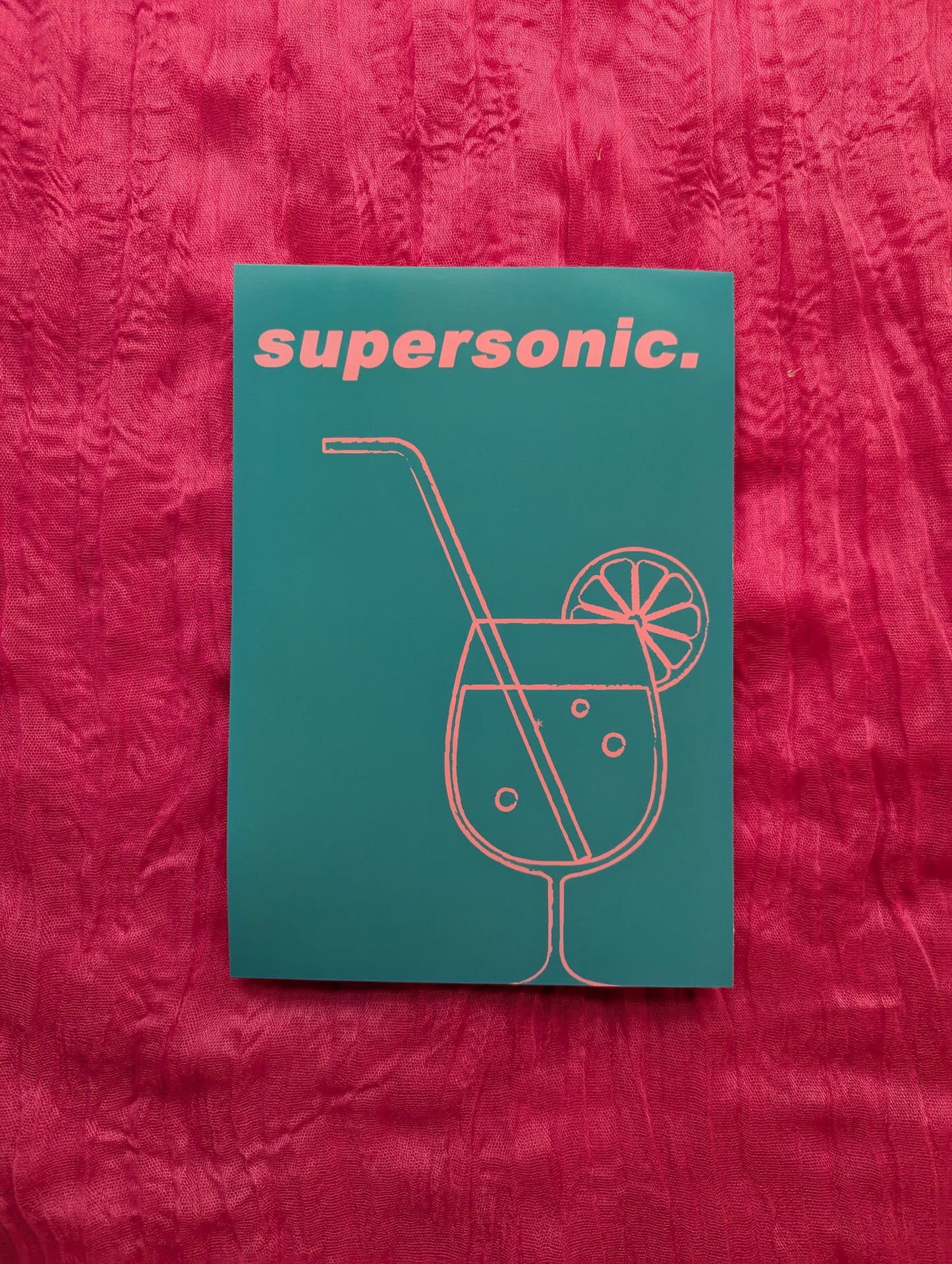 A5 'Supersonic Blue' Print - The 'Wonky' Sale