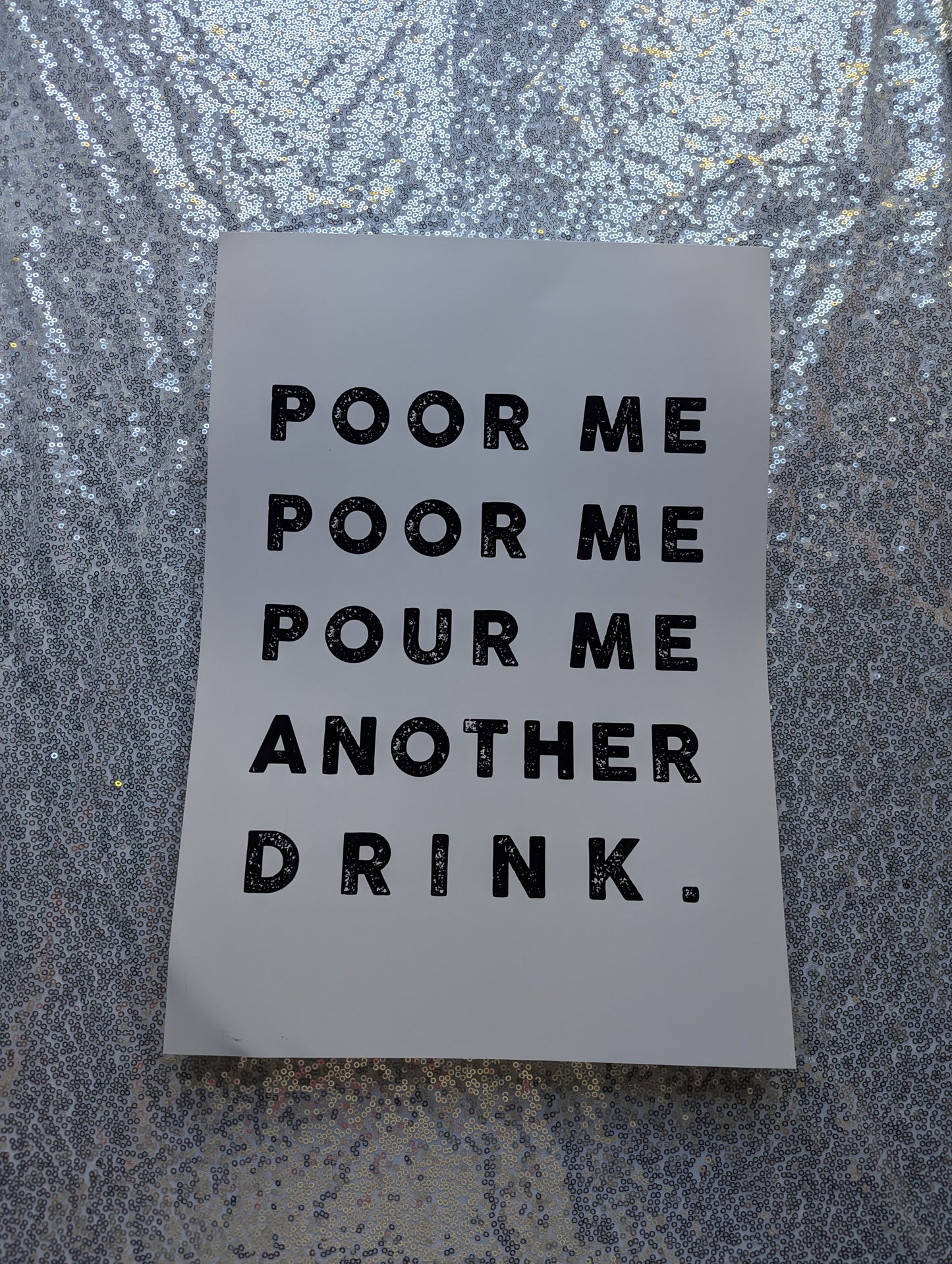 A3 'Pour Me' Print - The 'Wonky' Sale