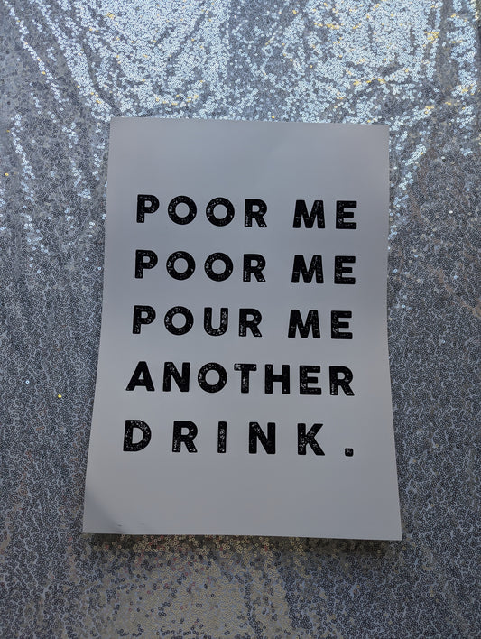A3 'Pour Me' Print - The 'Wonky' Sale