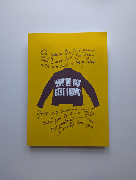 A4 'Best Friend' Print - The 'Wonky' Sale