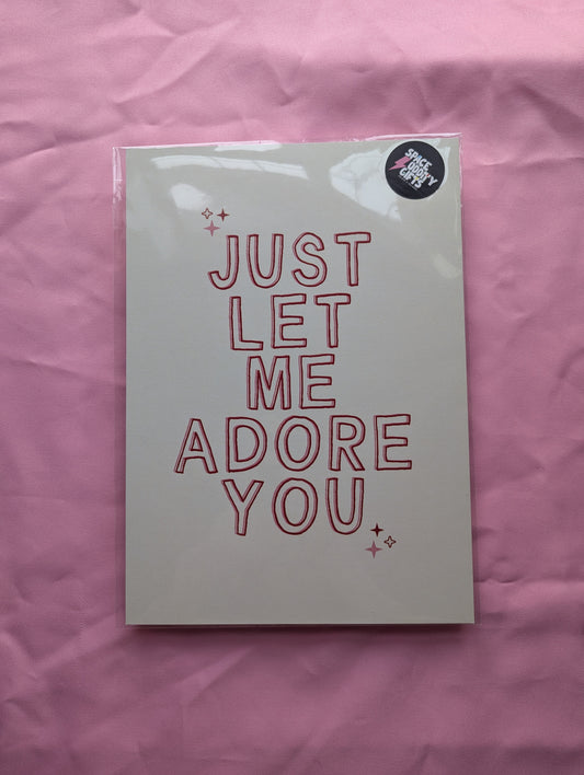 A4 'Adore You' Print - The 'Wonky' Sale