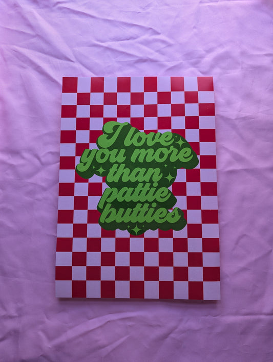 A3 'Pattie Butties' Print - The 'Wonky' Sale