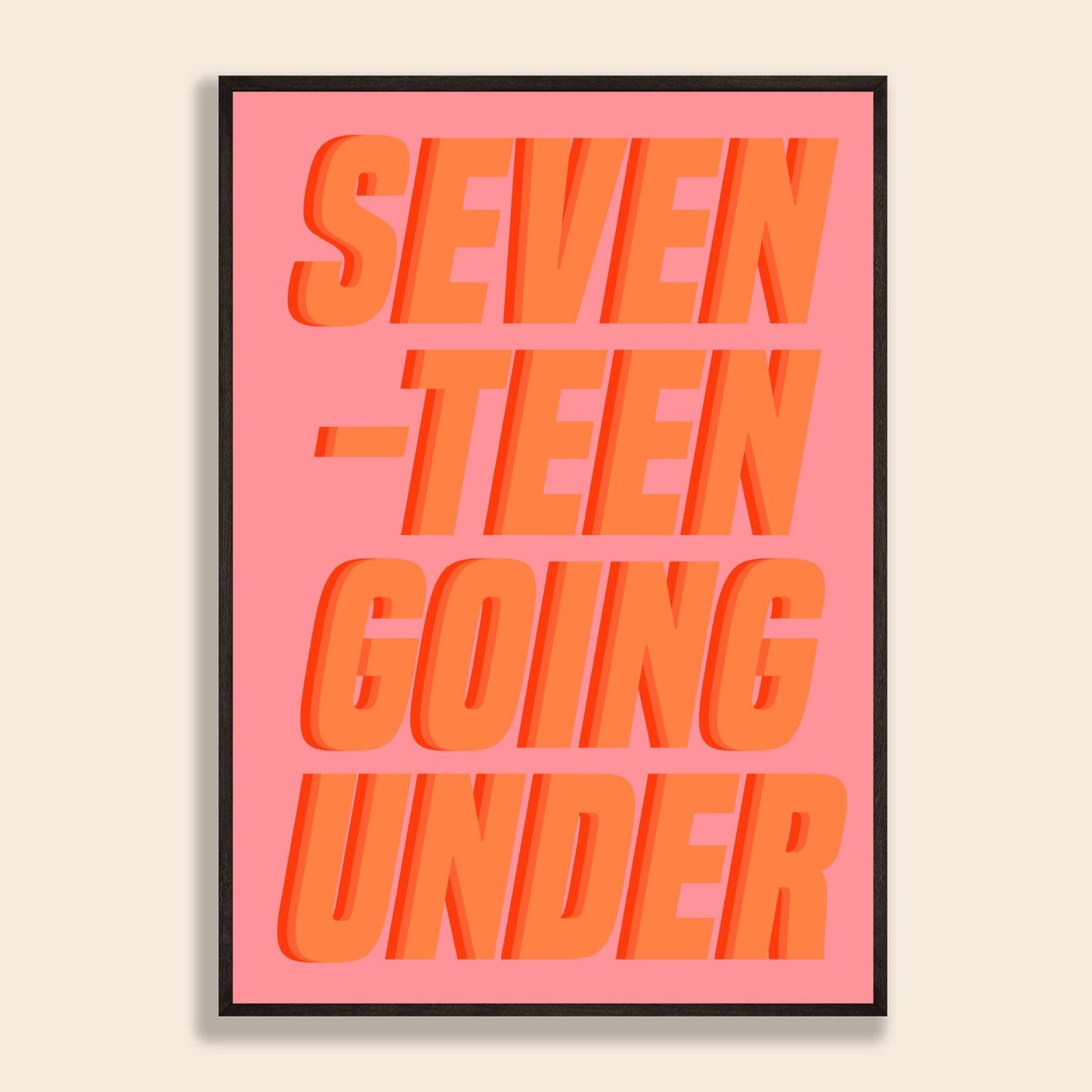 Seventeen Going Under Print