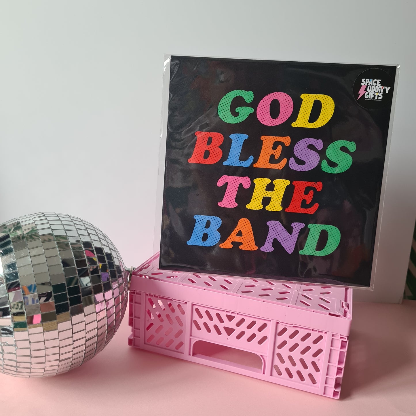 God Bless The Band Square Print