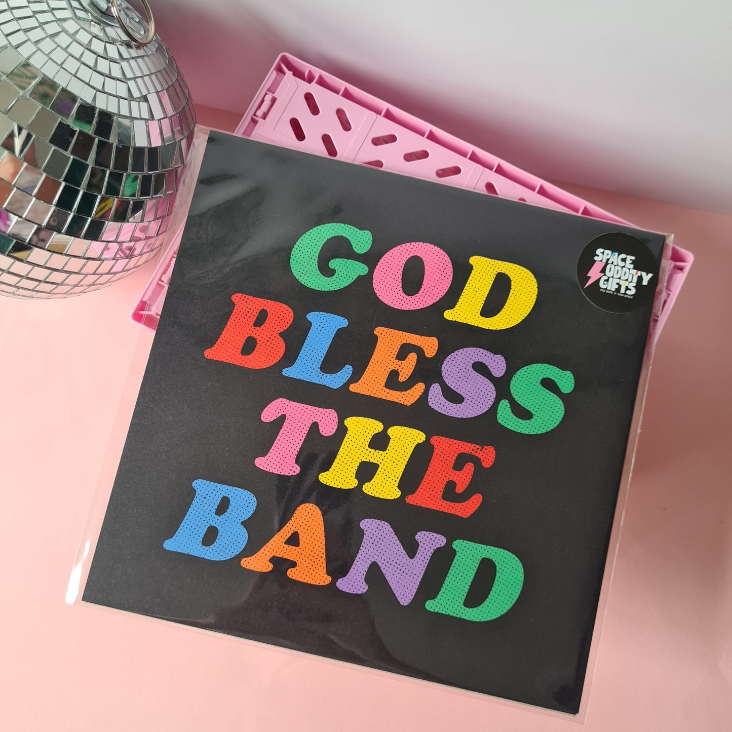God Bless The Band Square Print