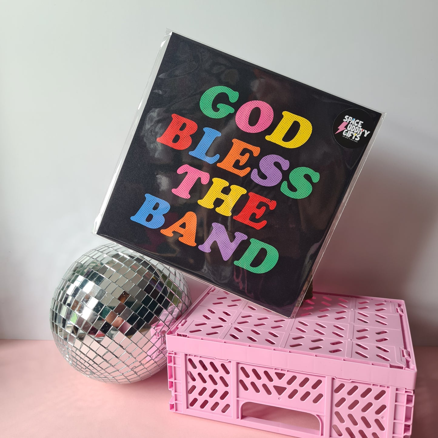 God Bless The Band Square Print