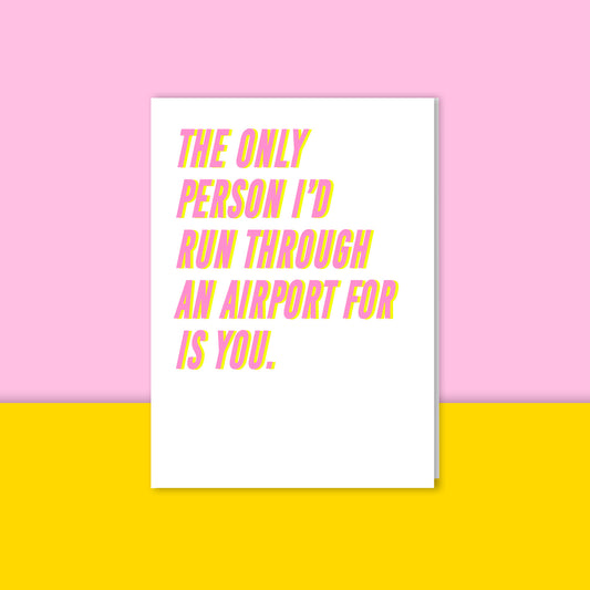 Run Through An Airport Fleabag Card