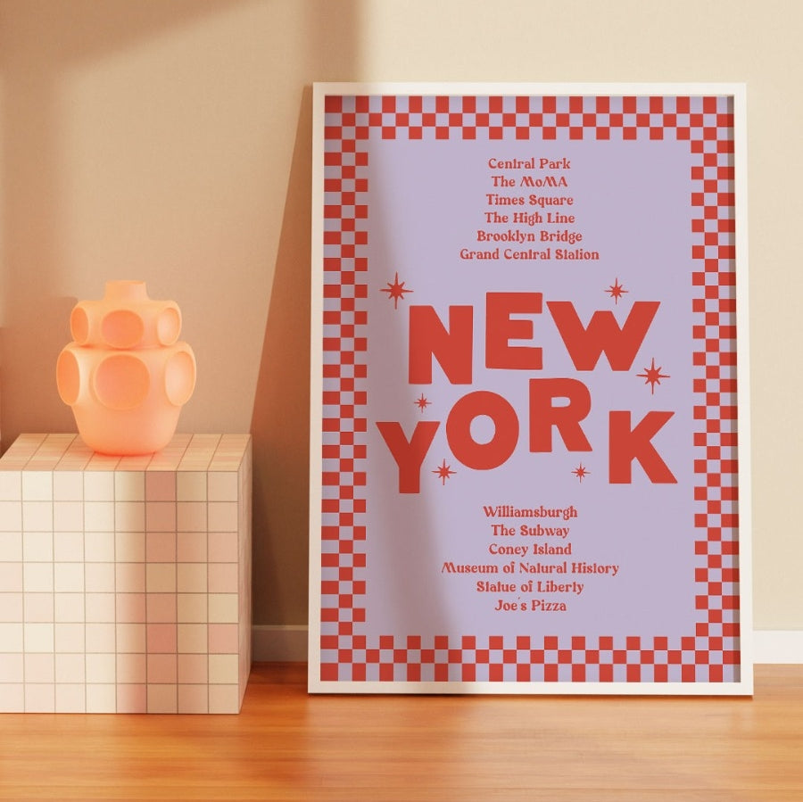 Checkerboard Location Print