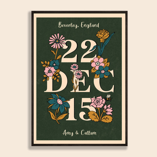 Love Date Personalised Print