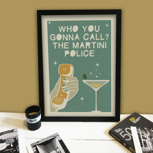 Martini Police Print