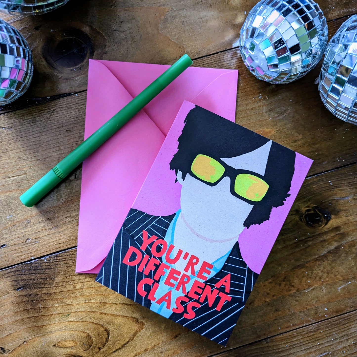 You're A Different Class Jarvis Cocker Card - The 'Wonky' Sale