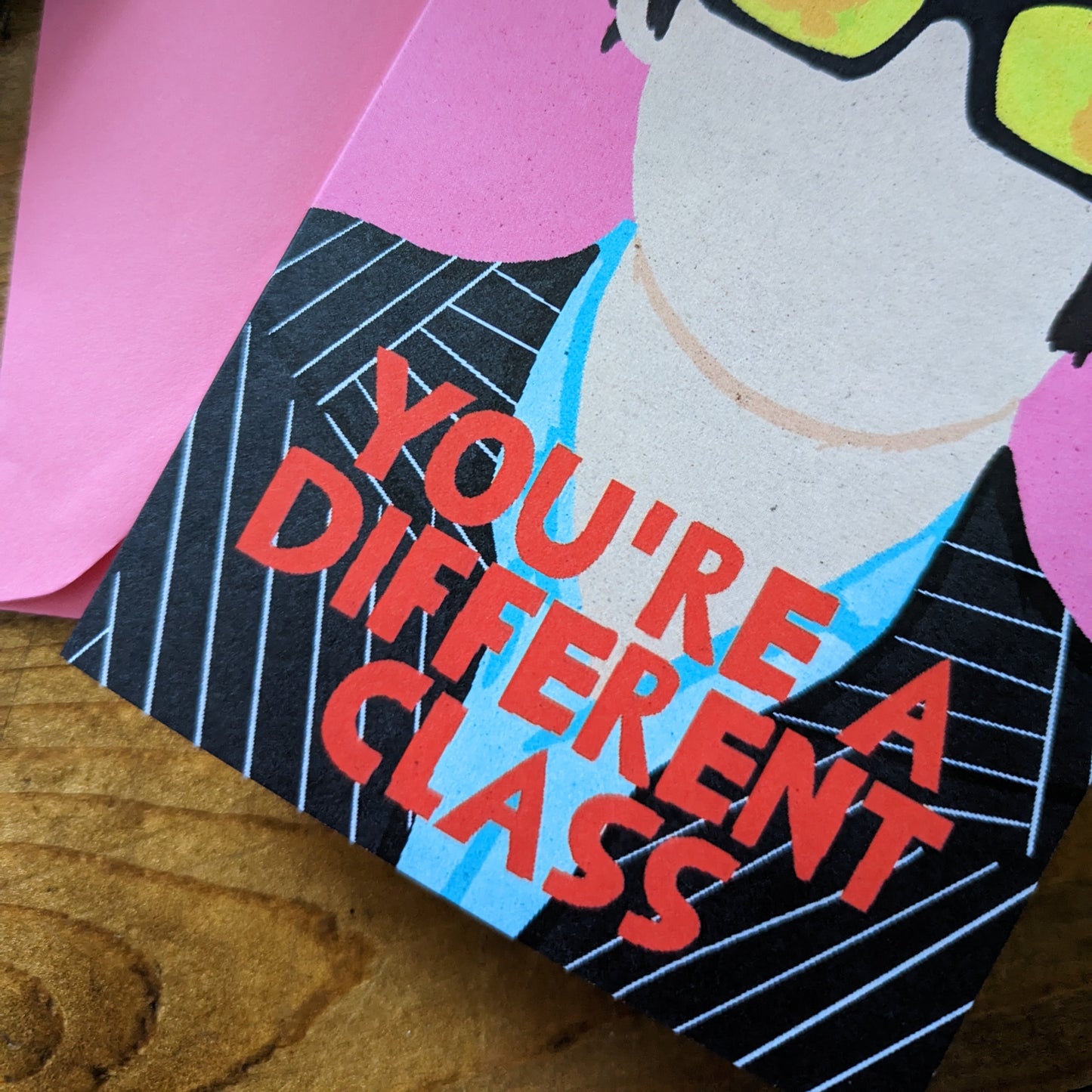 You're A Different Class Jarvis Cocker Card - The 'Wonky' Sale