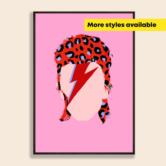 Ziggy Stardust Illustration Print