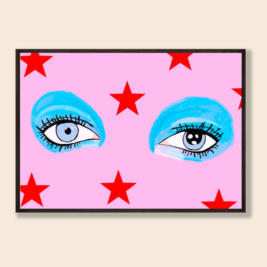 Life On Mars Eyes Print