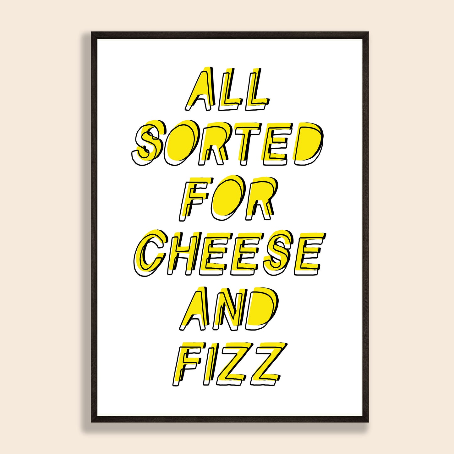 Cheese & Fizz Print
