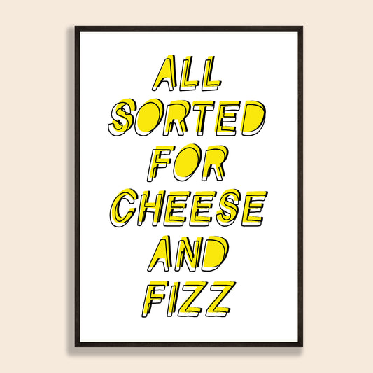 Cheese & Fizz Print