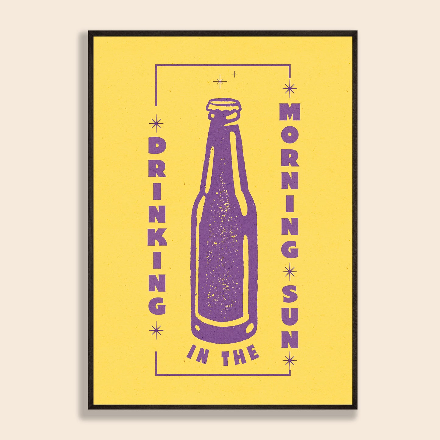 Drinking In The Morning Sun Print