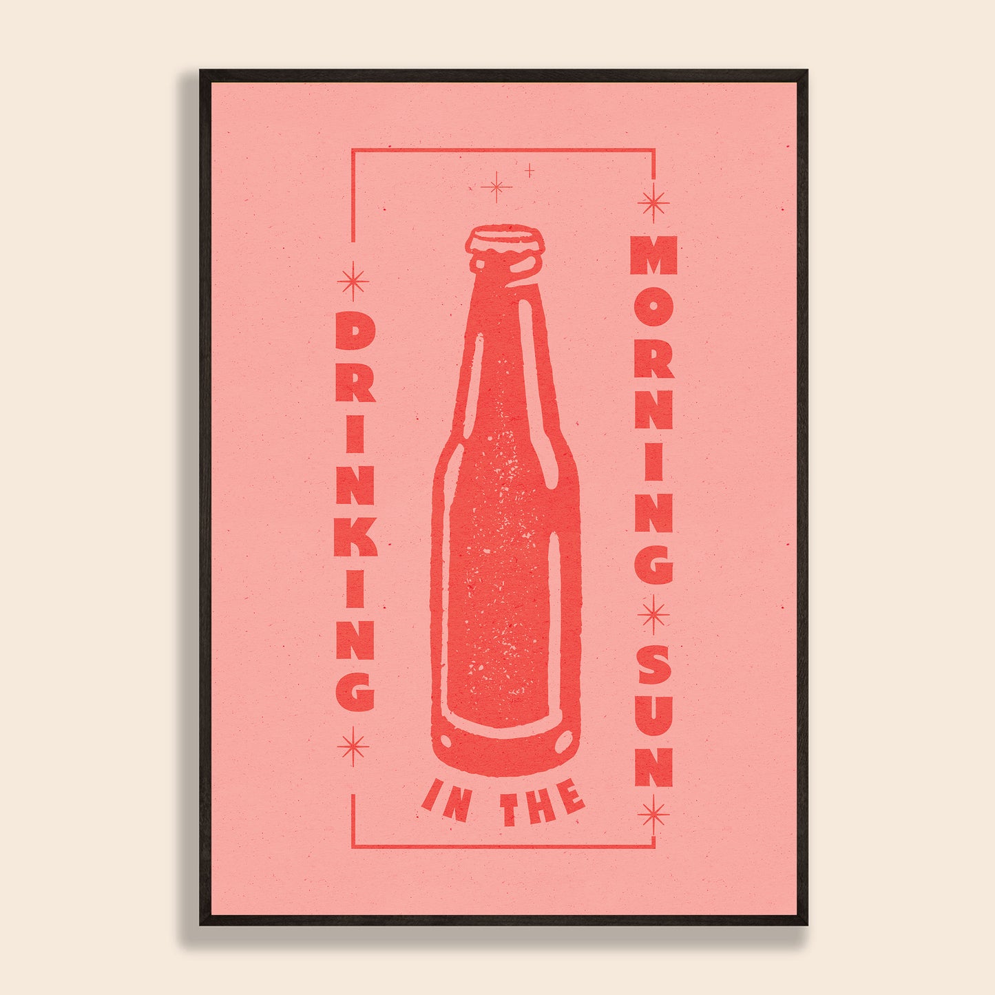 Drinking In The Morning Sun Print