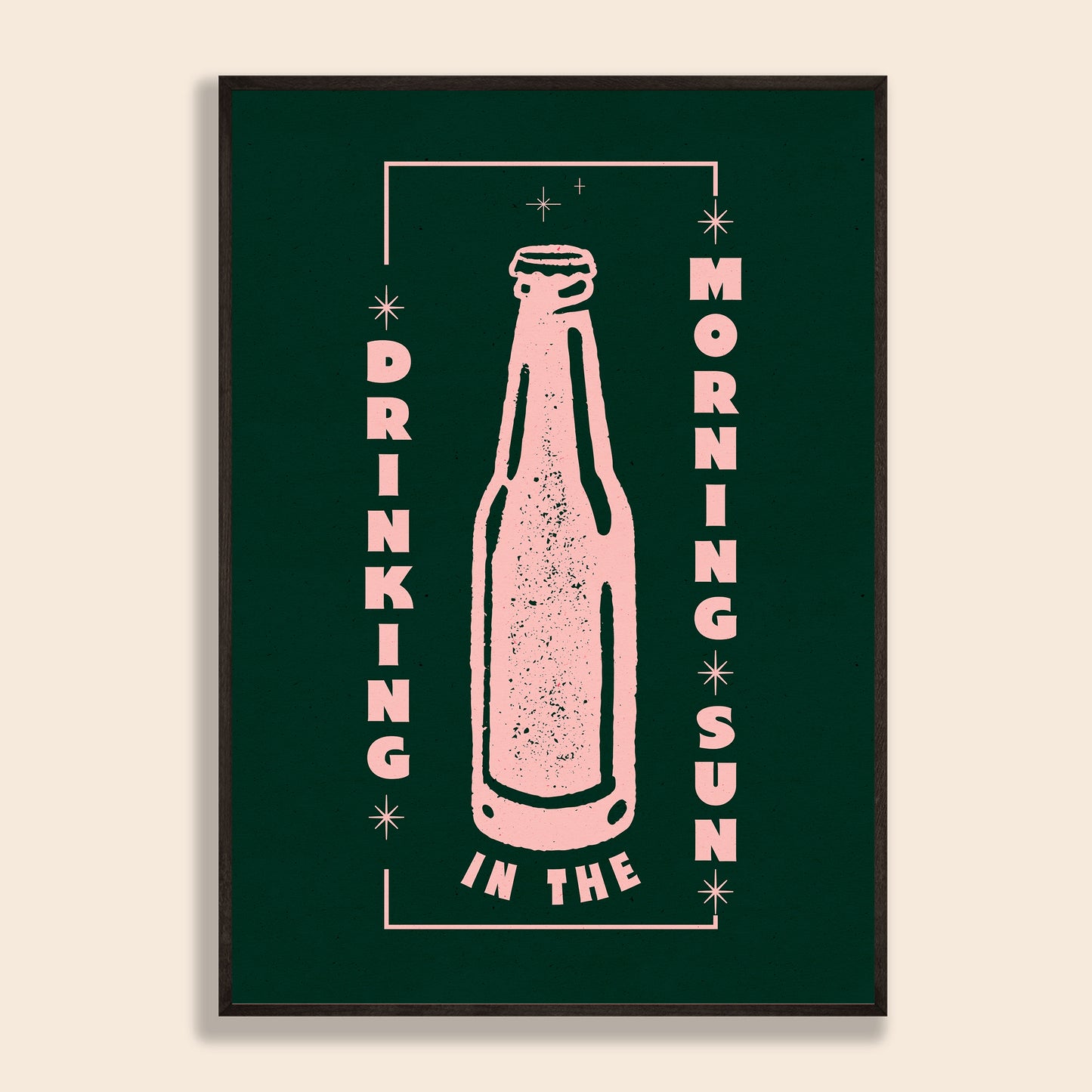 Drinking In The Morning Sun Print