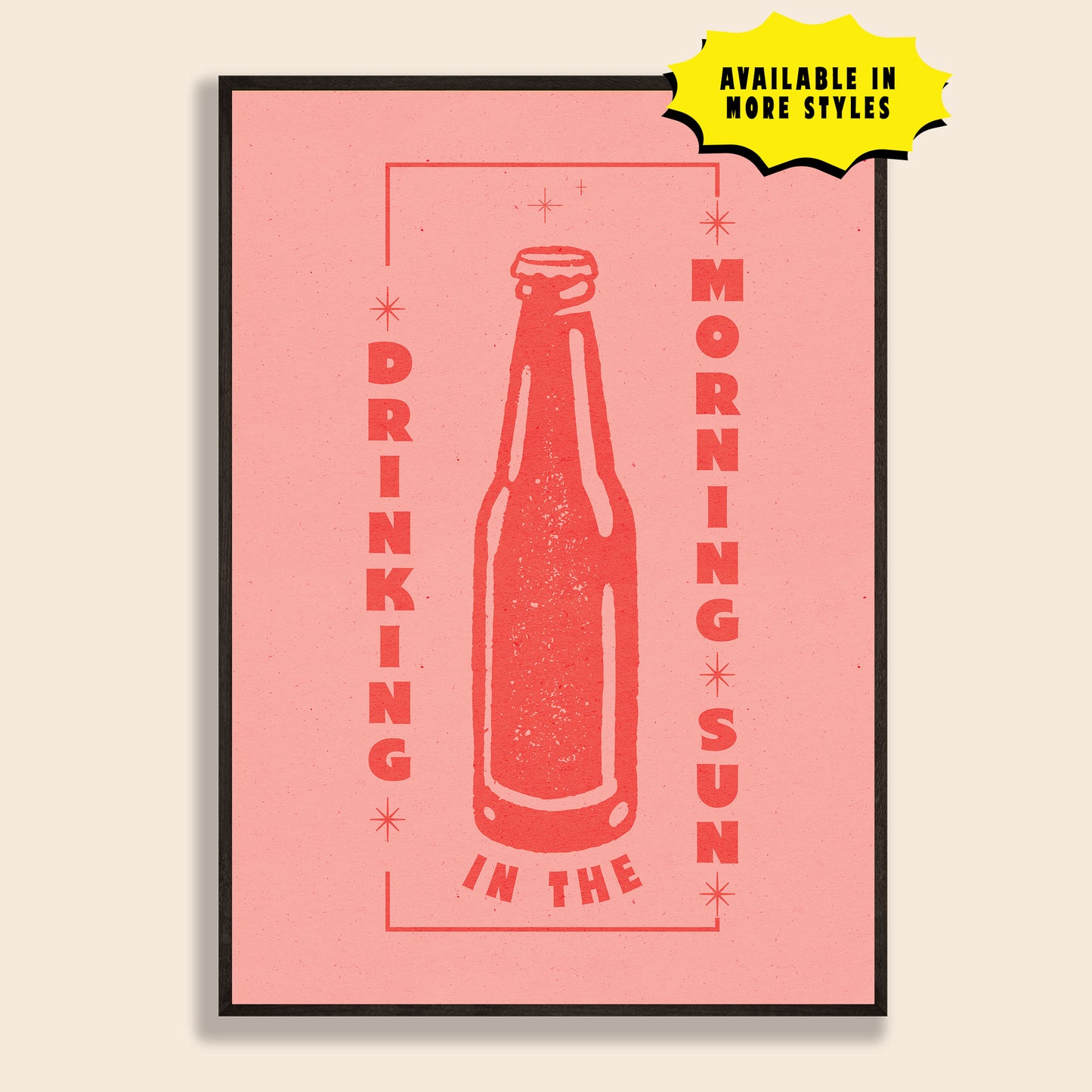 Drinking In The Morning Sun Print