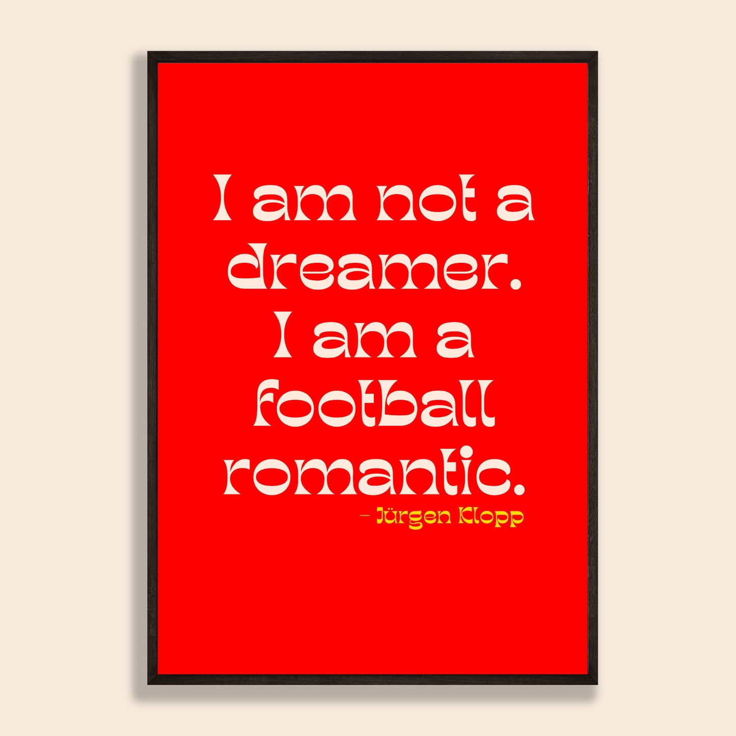 Football Romantic Print