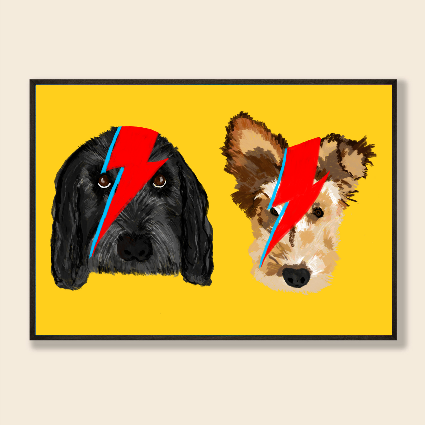 Ziggy Stardust Personalised Pet Portrait