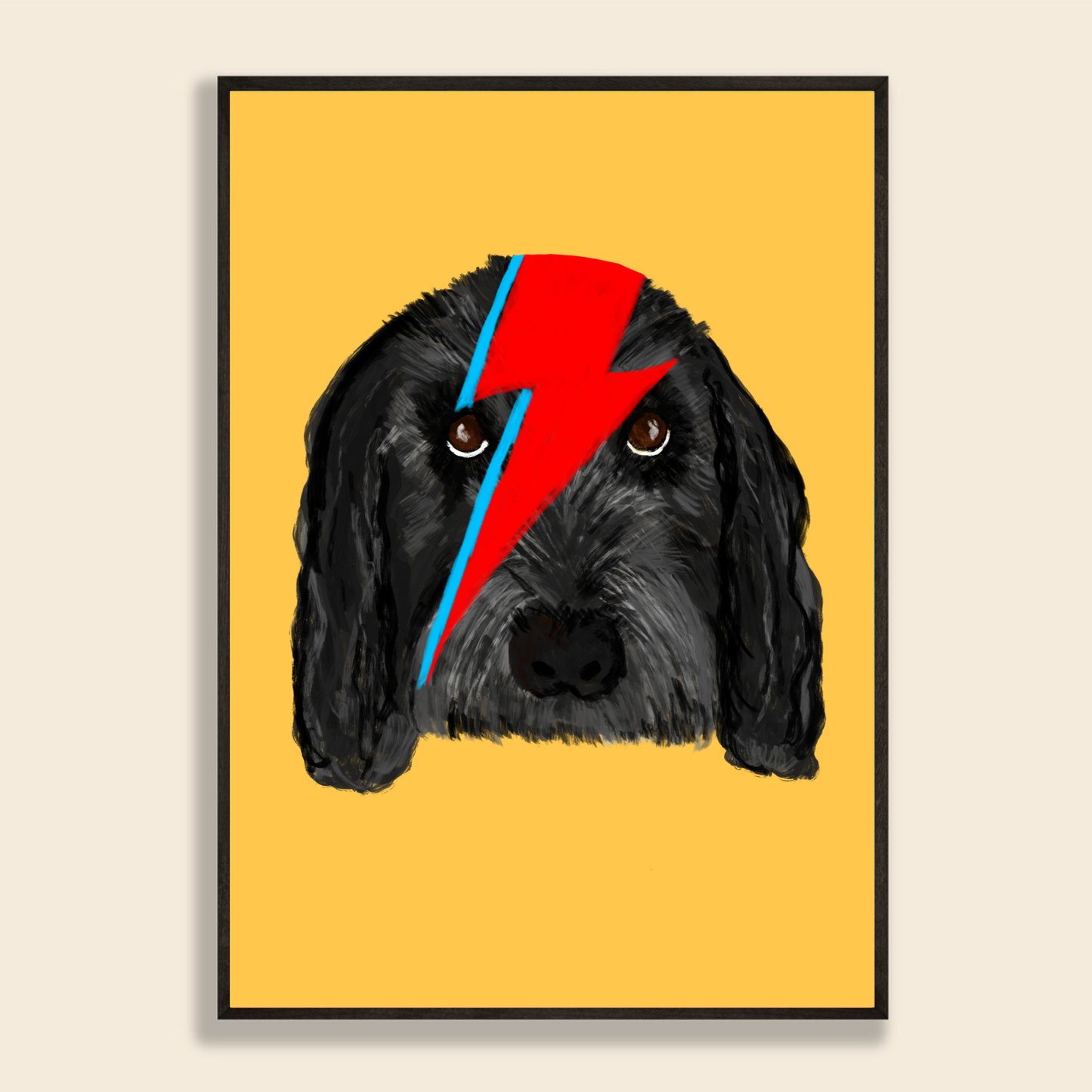 Ziggy Stardust Personalised Pet Portrait