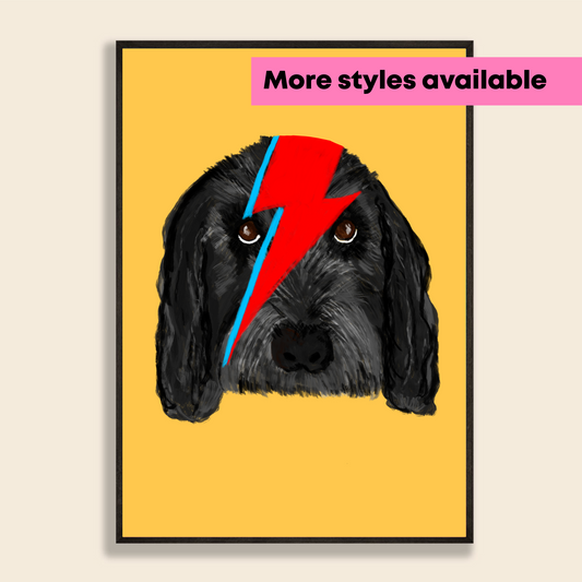 Ziggy Stardust Personalised Pet Portrait