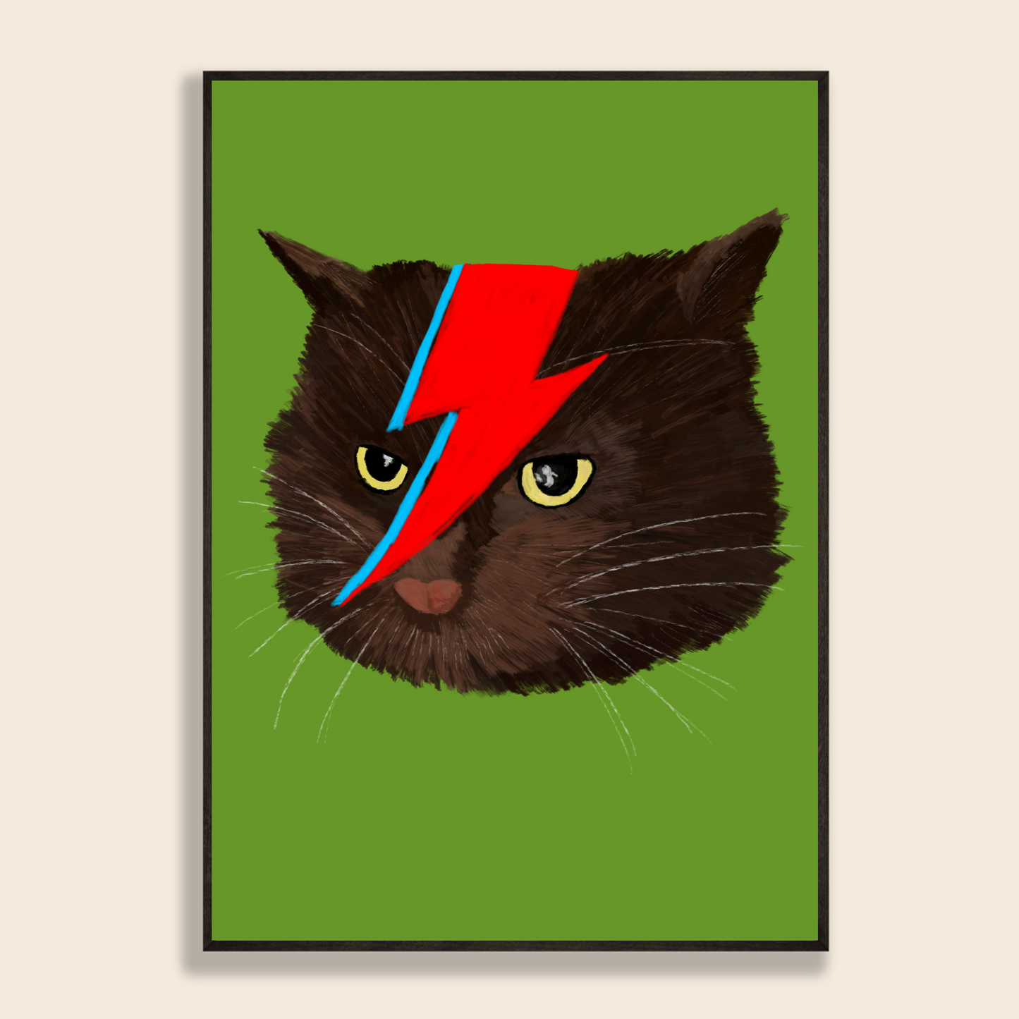 Ziggy Stardust Personalised Pet Portrait