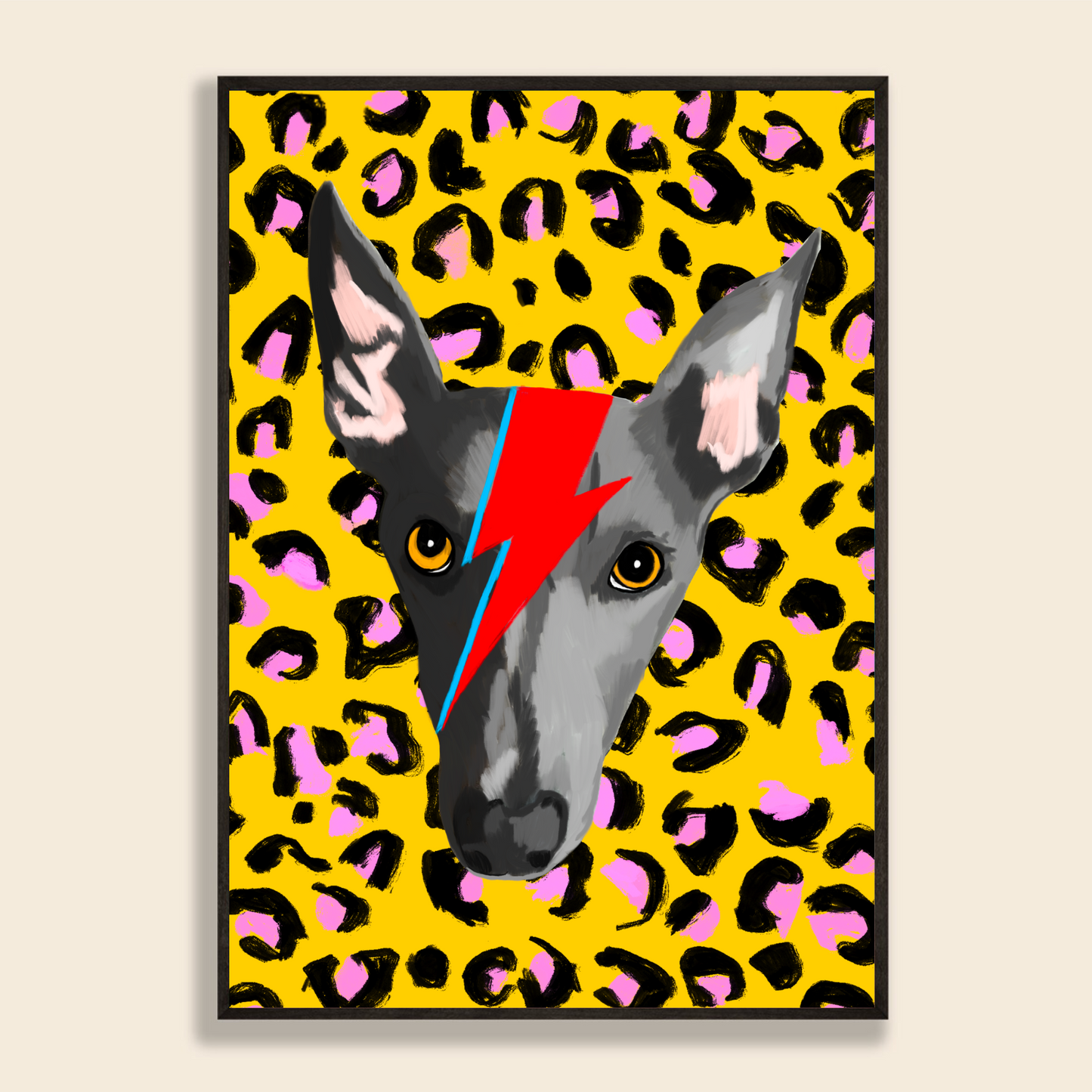 Ziggy Stardust Personalised Pet Portrait