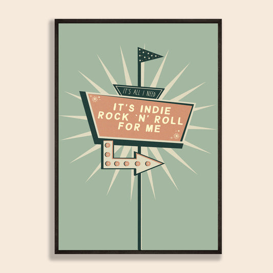 Indie Rock 'n' Roll Print